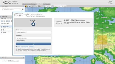 EOWEB GeoPortal.